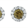 2.70ct.tw. Diamond Earrings<br>Brown Dia 2.02ct. 18KW DKE001128